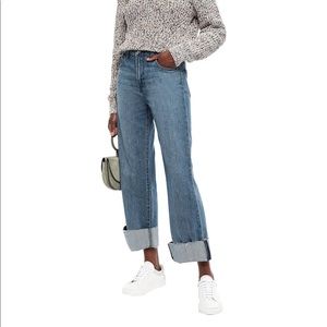 J Brand Joan Cropped Faded Denim